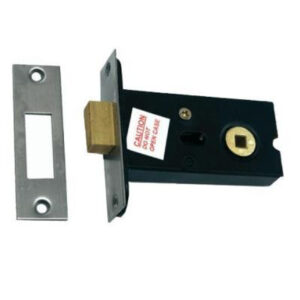 Bathroom DeadBolt Satin 75mm PP (80880P)