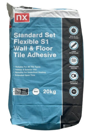 Standard Set Flexible S1 Wall & Floor Tile Adhesive - White