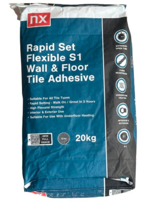 Rapid Set Flexible S1 Wall & Floor Tile Adhesive - Grey