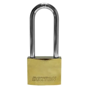 Dekton Titanium Plated Long Shackle Padlock - 50mm
