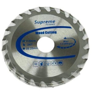 Supreme 24T TCT Circular Saw Blade ø115mm x 1.8mm, 22.23mm Bore