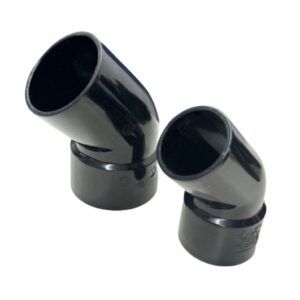 Aquaflow Solvent Conversion Bend 45˚ Black