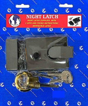 Supreme Reversible Night Latch with 3 Keys