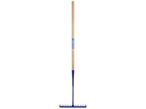 Faithfull Tarmac Rake Wood Handled 16T Round